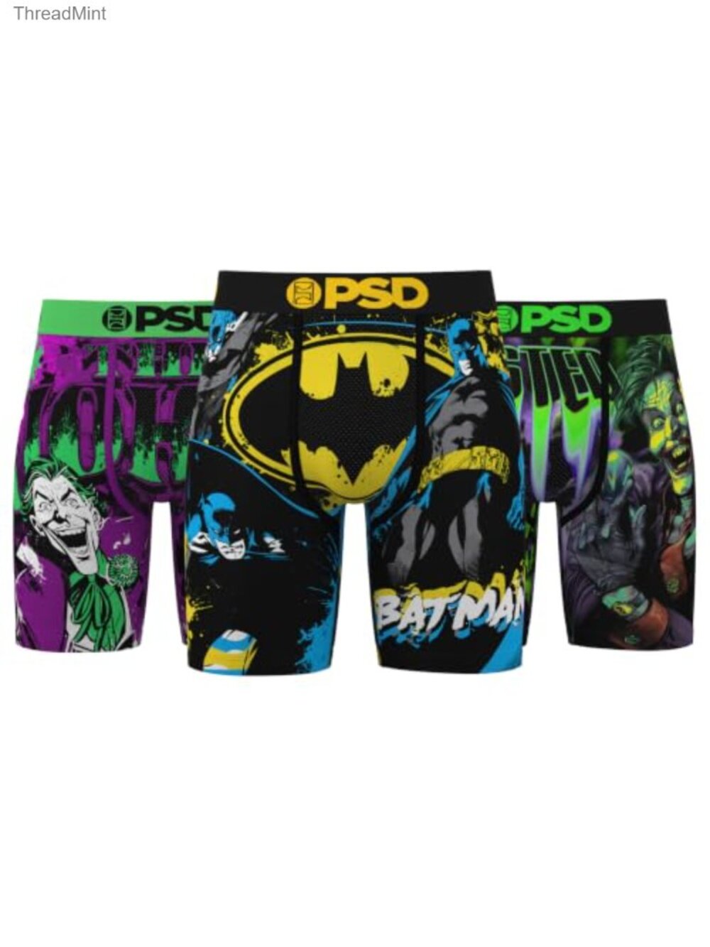 Mens Boxer Briefs 3-Pack Poly Blend 7-Inch Inseam 4-Way Stretch Moisture Wicking